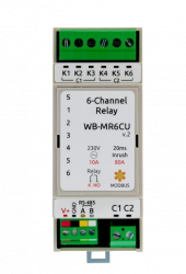 Модуль реле 6-канальный Wirenboard WB-MR6CU v.2