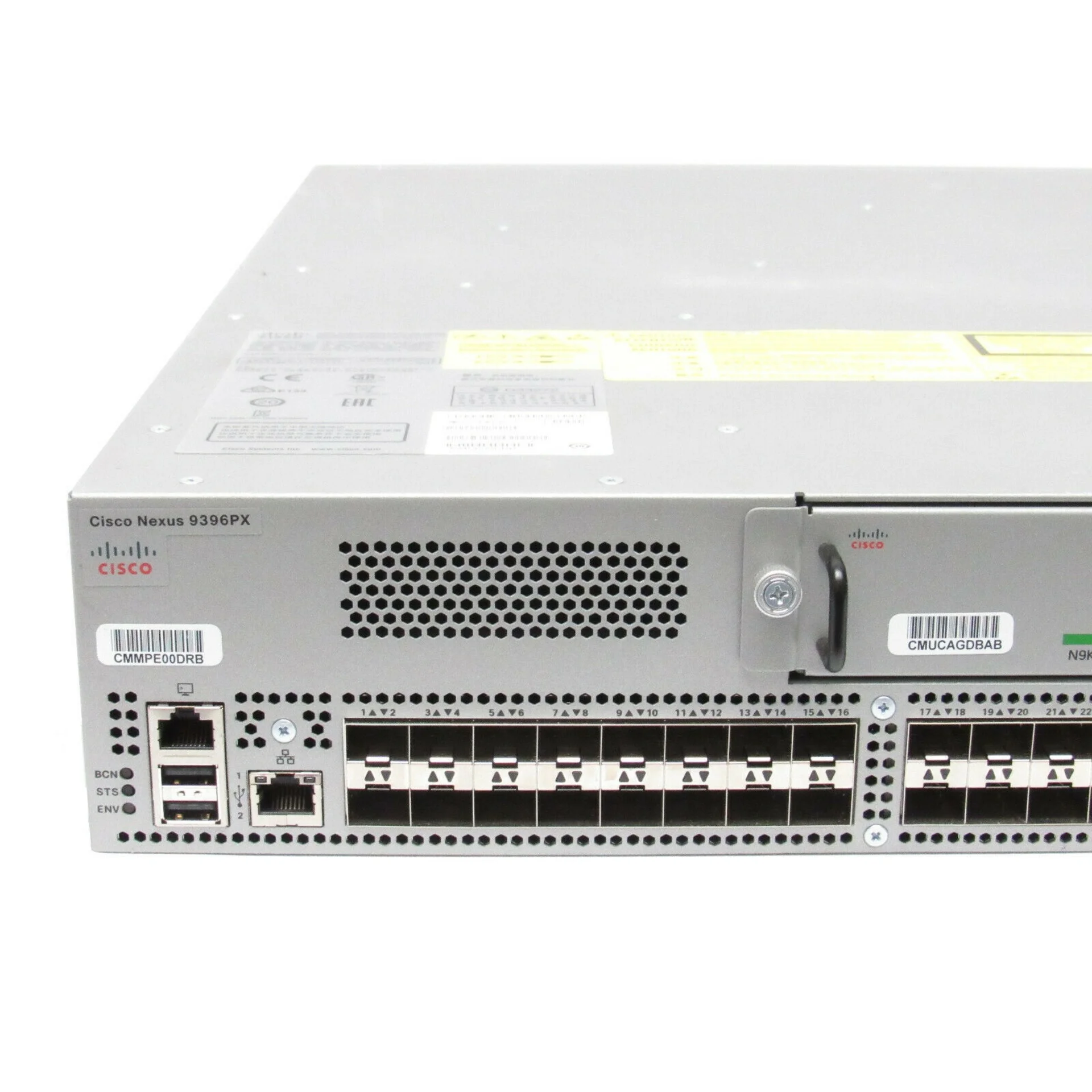 Коммутатор Cisco Nexus N9K-C9396PX, направление охлаждения Port-side Intake