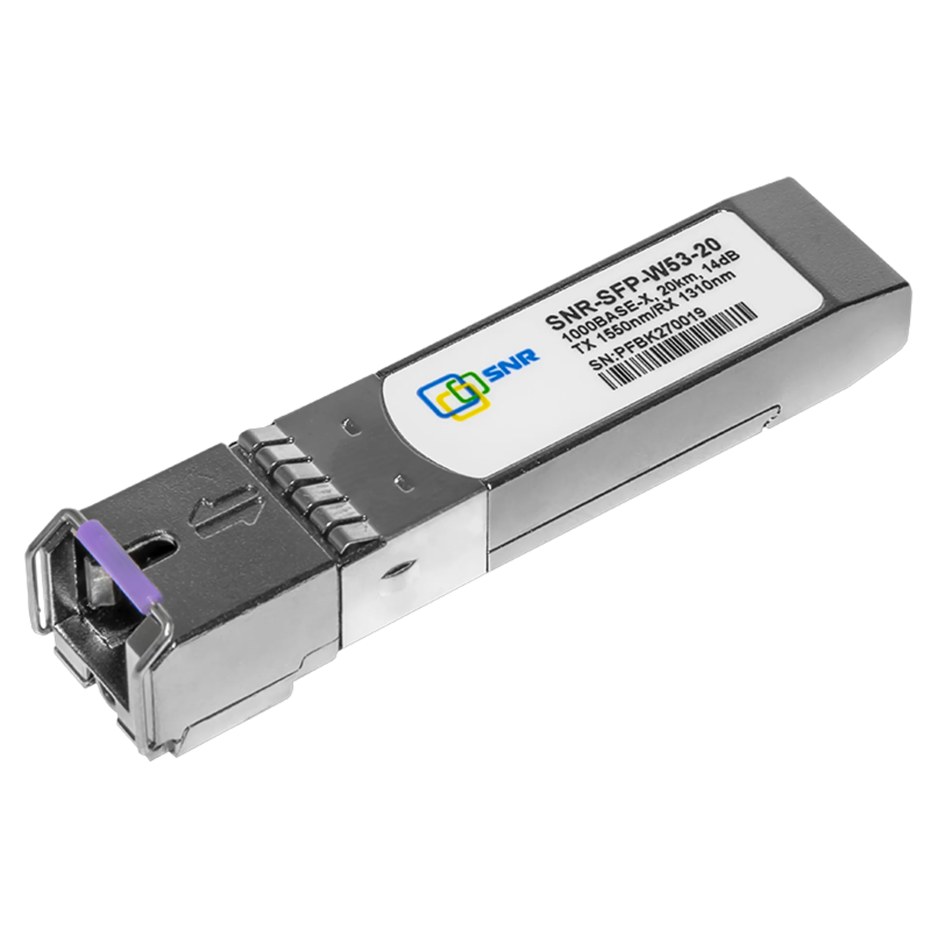Оптический модуль SFP WDM, дальность до  20км (14dB), 1550нм