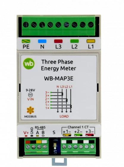 Измеритель параметров электрической сети Wirenboard WB-MAP3E