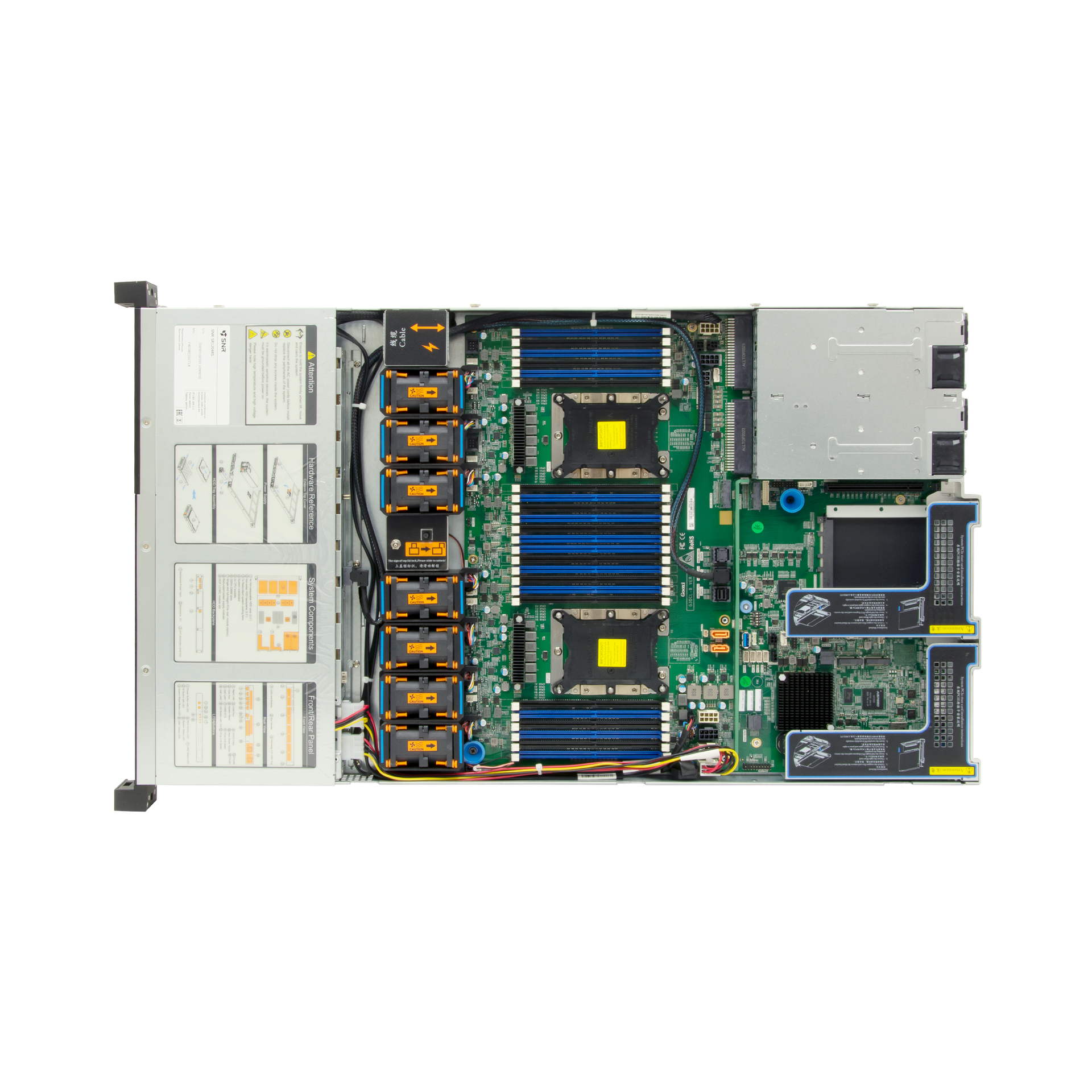 Серверная платформа SNR-SR1204RS, 1U, Scalable, DDR4, 4xHDD, резервируемый БП