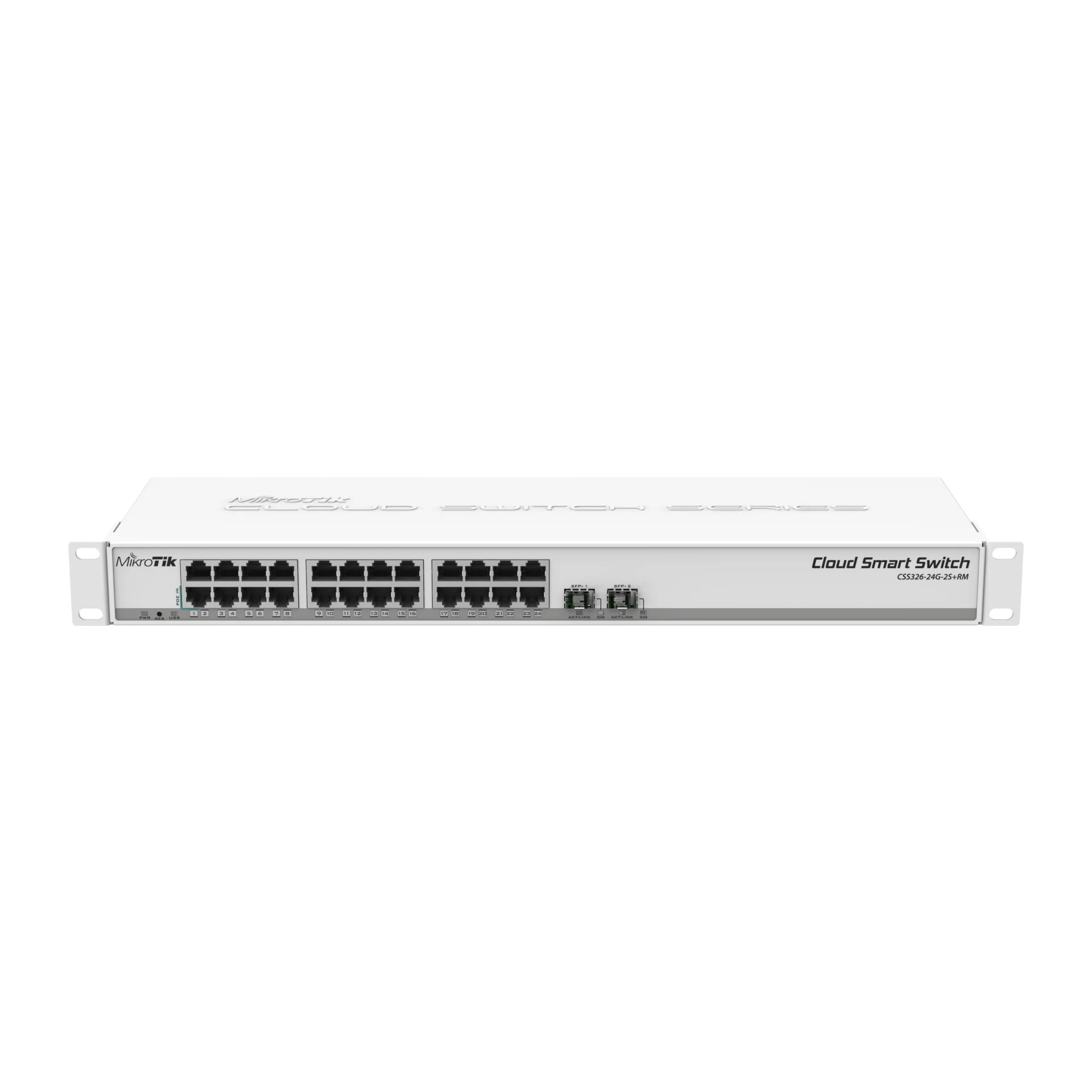Коммутатор Mikrotik Cloud Smart Switch 326-24G-2S+RM is SwOS