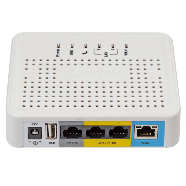 Абонентский VoIP-шлюз Eltex TAU-1M.IP с интегрированным роутером