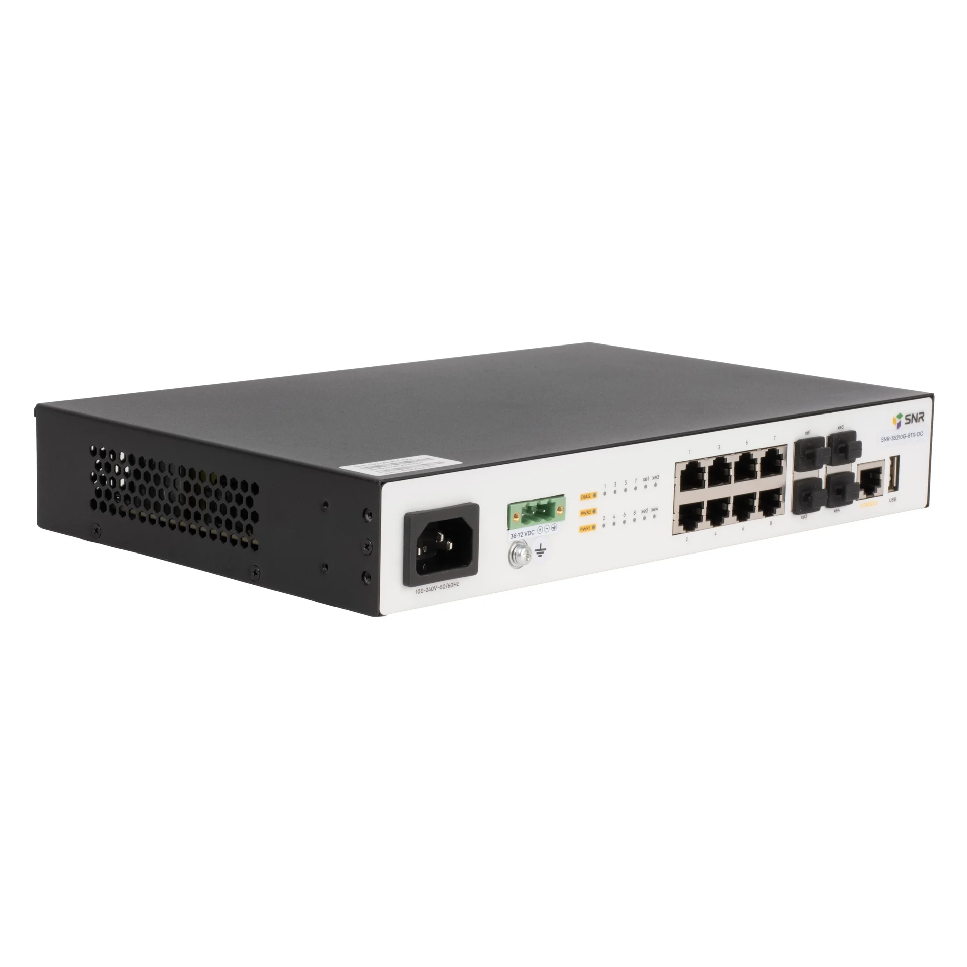 Управляемый коммутатор уровня 2+ SNR-S5210G-8TX-DC