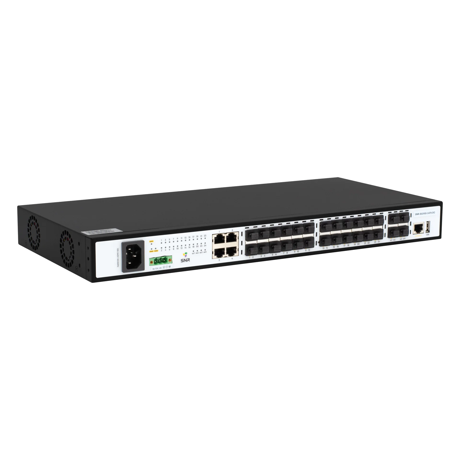 Управляемый коммутатор уровня 2+ SNR-S5210G-24FX-DC