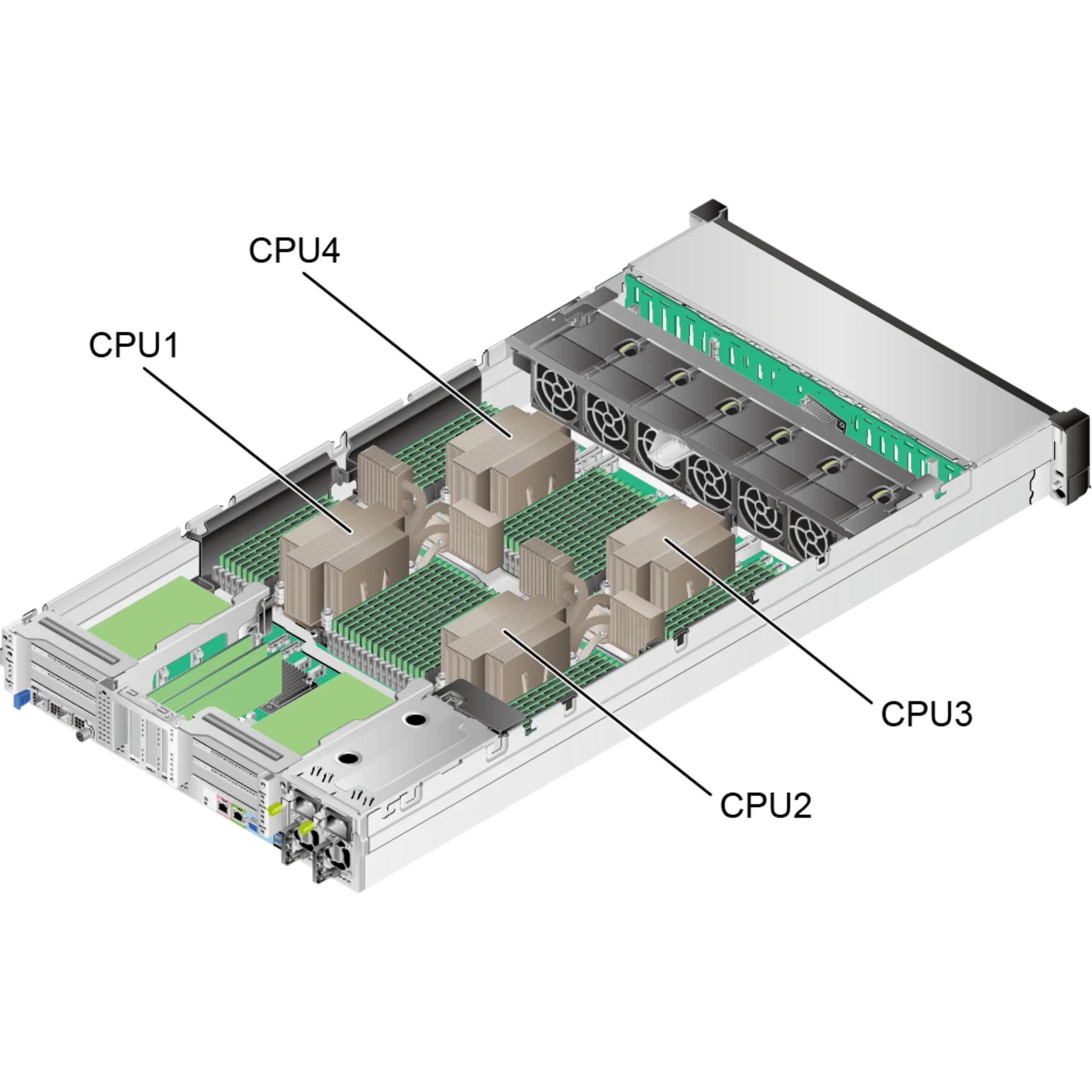 Серверная платформа xFusion 2488H V7, 2U, 4xScalable Gen4/5, 64xDDR5, 8xSFF SAS/SATA, резервируемый БП