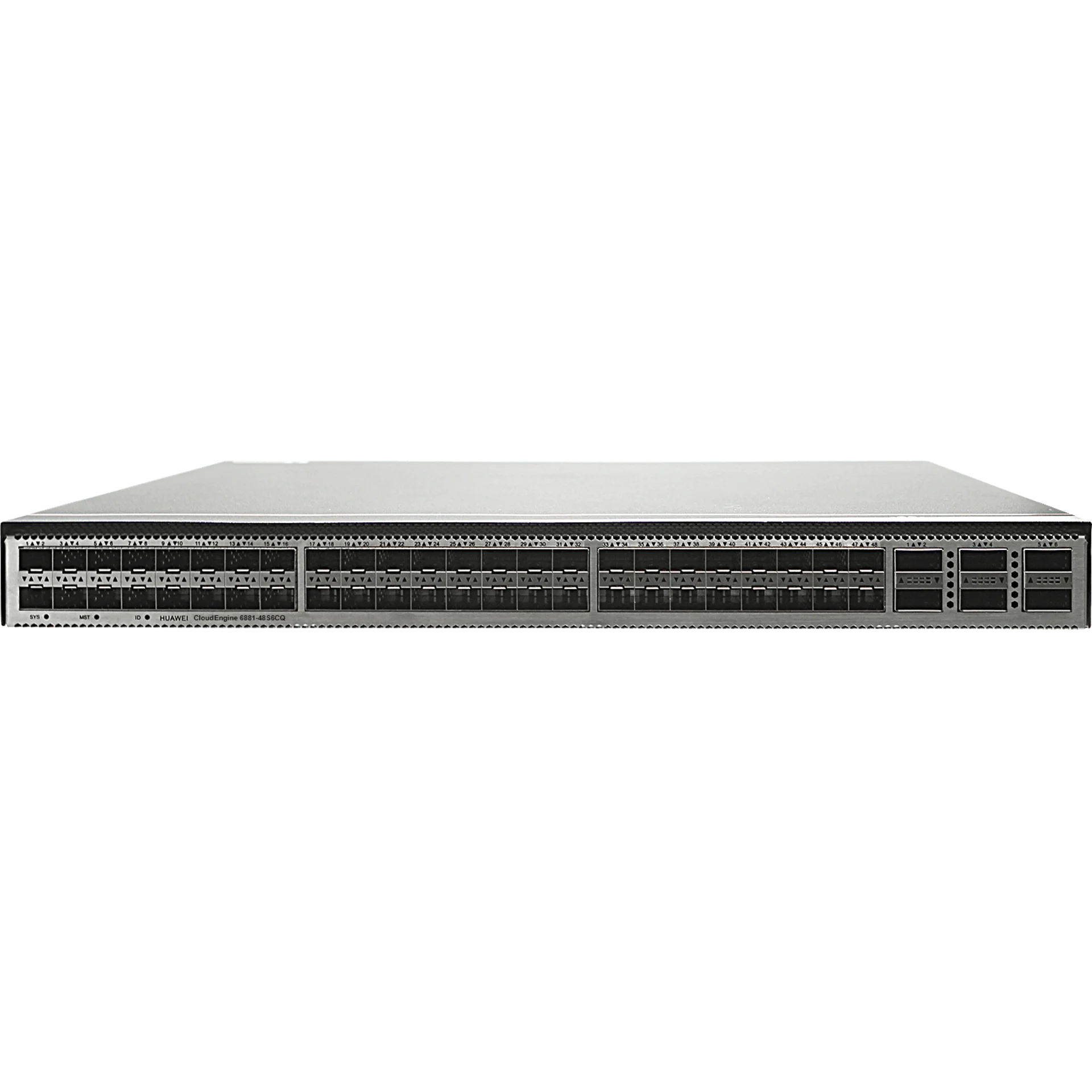 Коммутатор Huawei CE6881-48S6CQ-B (48*10G SFP+, 6*100G QSFP28, 2*AC power modules, 4*fan modules, port-side intake) с 2-мя QSFP-100G-SWDM4 в комплекте