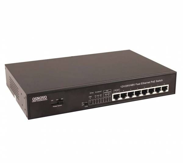 Коммутатор OSNOVO SW-20800/B(12/24/48), 8 портов