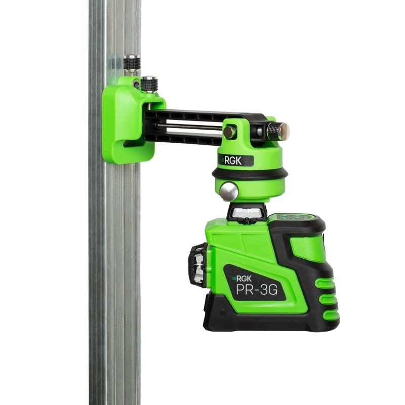 Комплект: лазерный уровень RGK PR-3G + штанга-упор