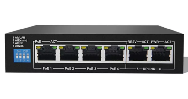 Коммутатор Foredge AI106GBT 6-портовый AI PoE