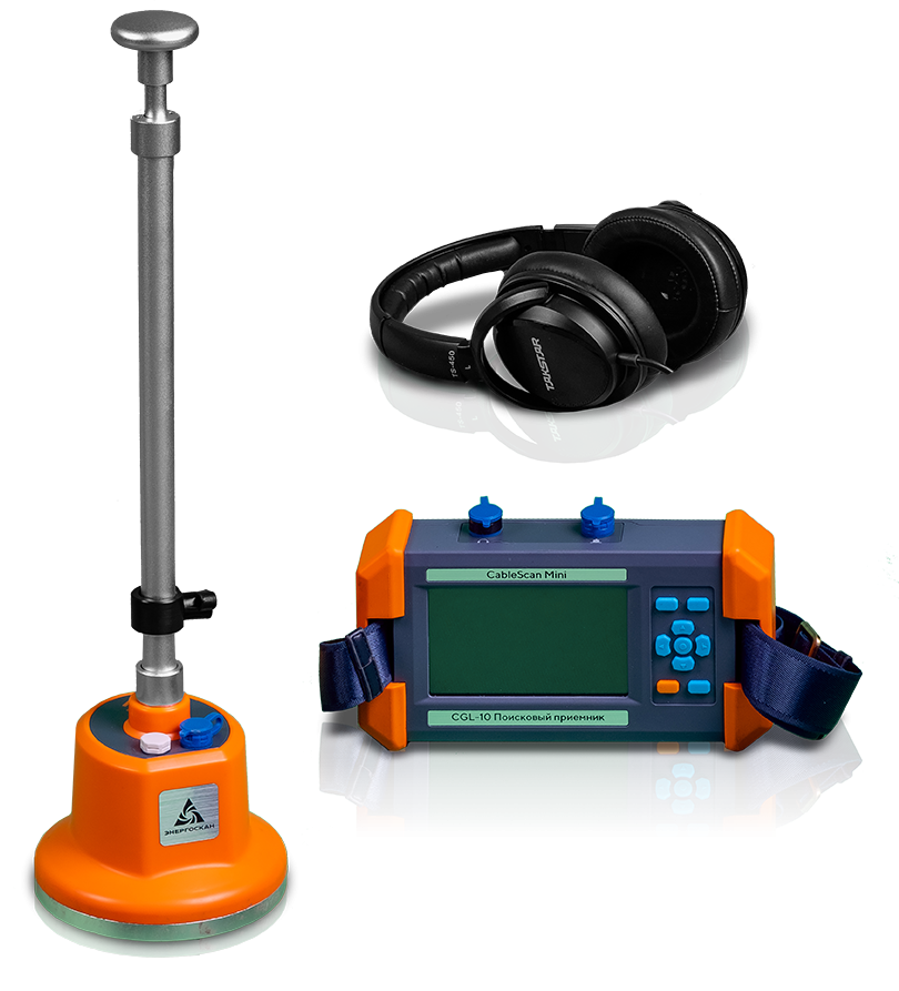 Комплект для определения мест повреждений и трассировки кабеля CableScan mini+ CST15