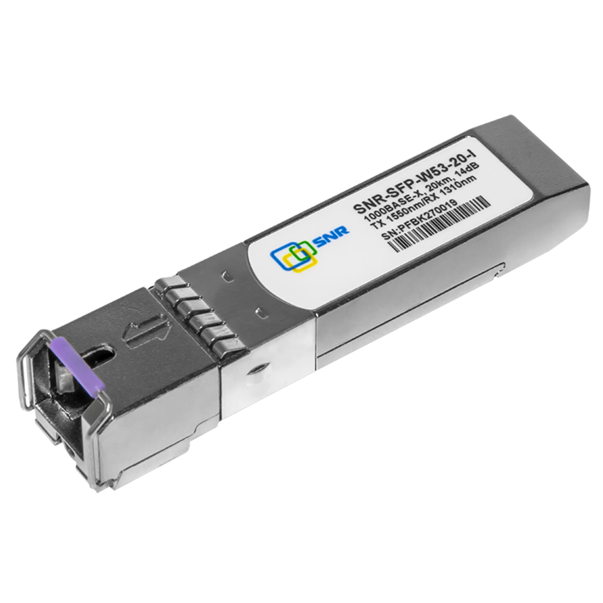 Модуль SFP оптический, дальность до 20 км (14dB), 1550нм, индустриальный