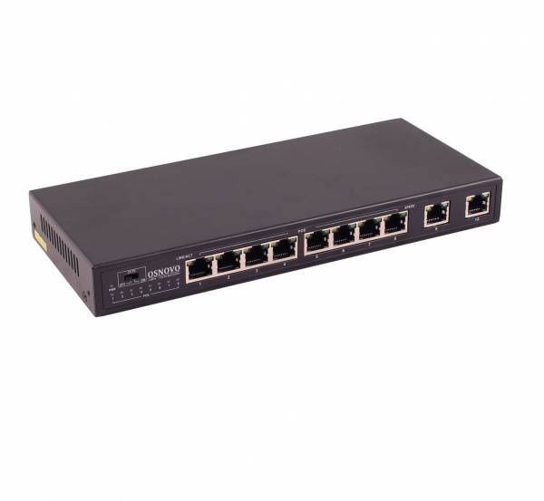 Коммутатор OSNOVO SW-20820/B(96W), 10 портов