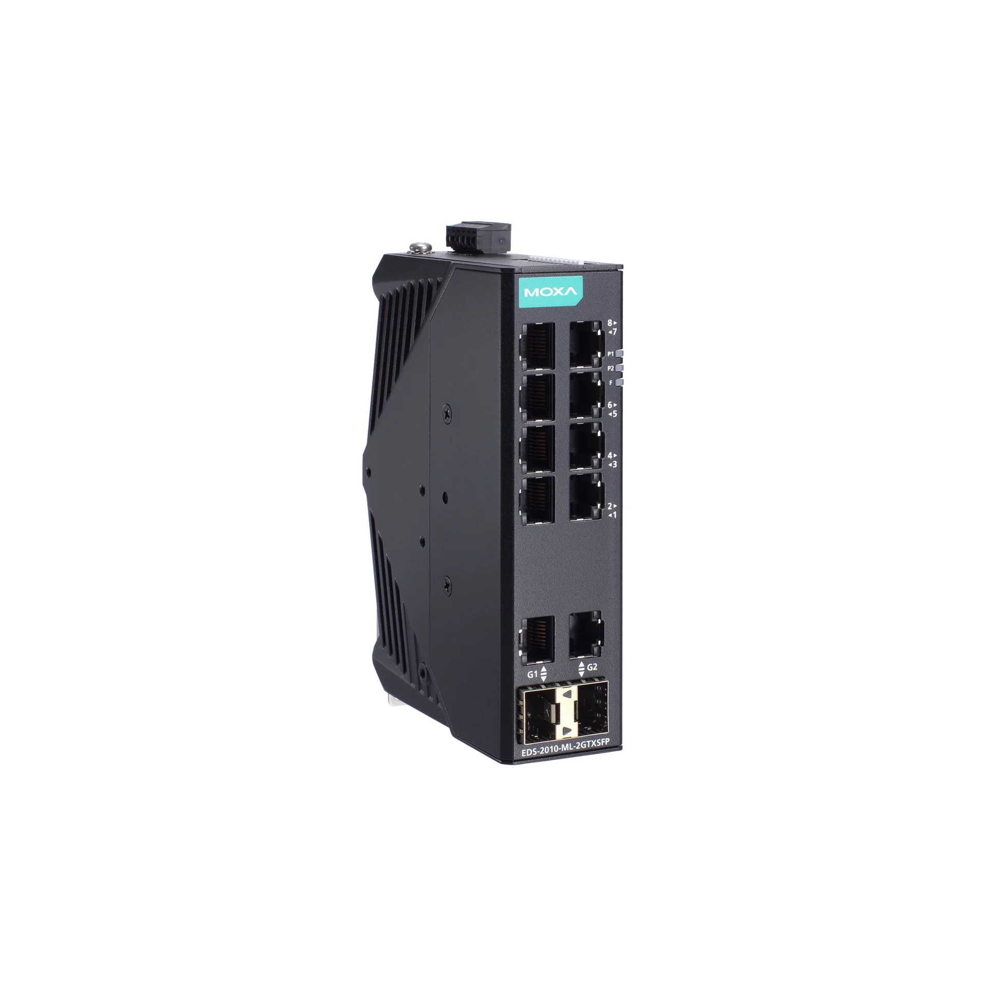 Неуправляемый коммутатор EDS-2010-ML-2GTXSFP-T, 8 х 10/100BaseT(X), 2 x 10/100/1000BaseT(X) или 100/1000BaseSFP, с расширенным диапазоном температур