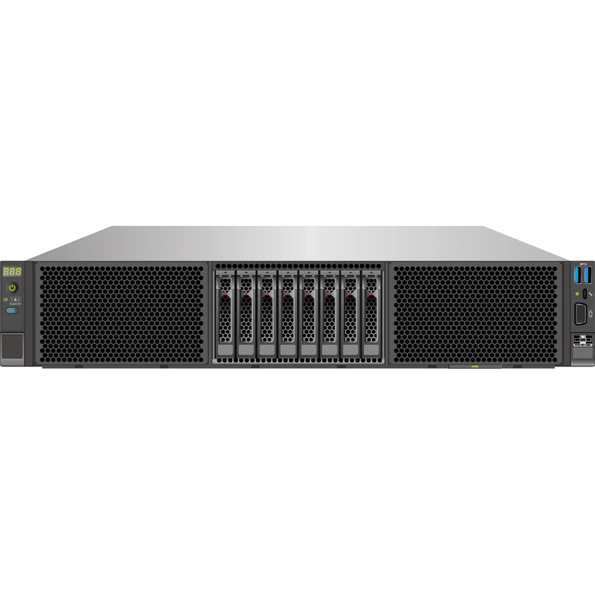 Серверная платформа xFusion 2288 V8, 2U, 2xIntel Xeon6, 32xDDR5, 8xSFF SAS/SATA, резервируемый БП