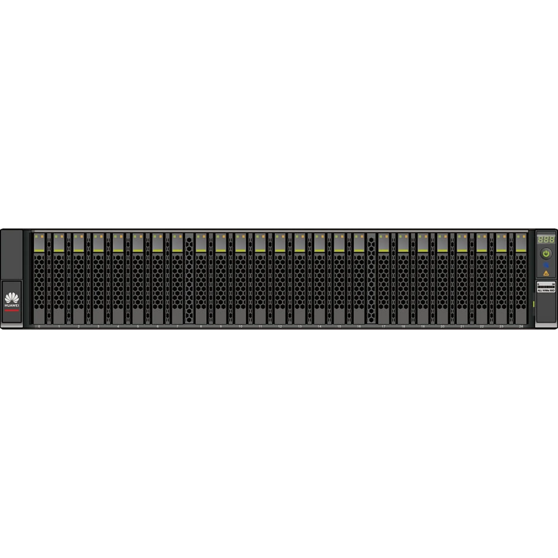 Система хранения данных Huawei OceanStor Dorado 3000 V6, 8x1GE, 8x10G SFP+, 4x100G RDMA QSFP28, 25xNVMe SSD, 128Gb Cache