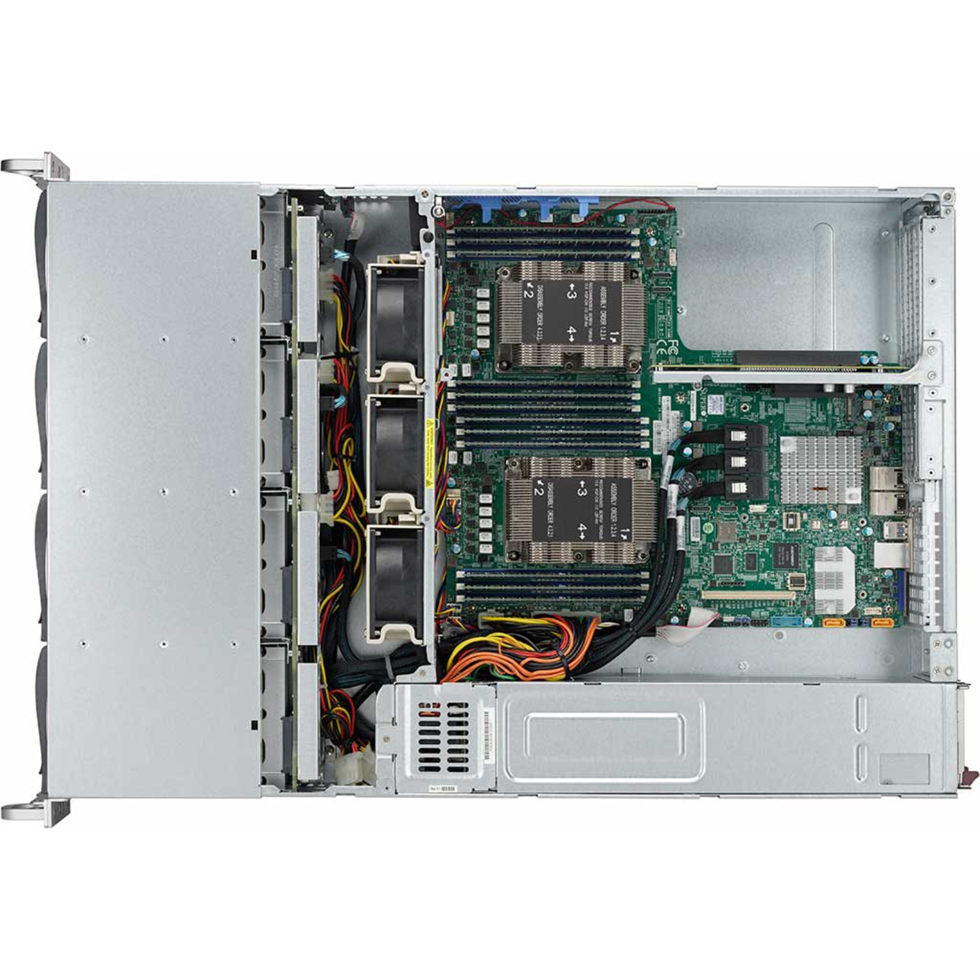 Платформа Supermicro 2U SYS-6029P-WTRT, Два процессора Intel  Xeon Scalable, DDR4, 12x3,5" HDD SATA, 2x10Gbase-T