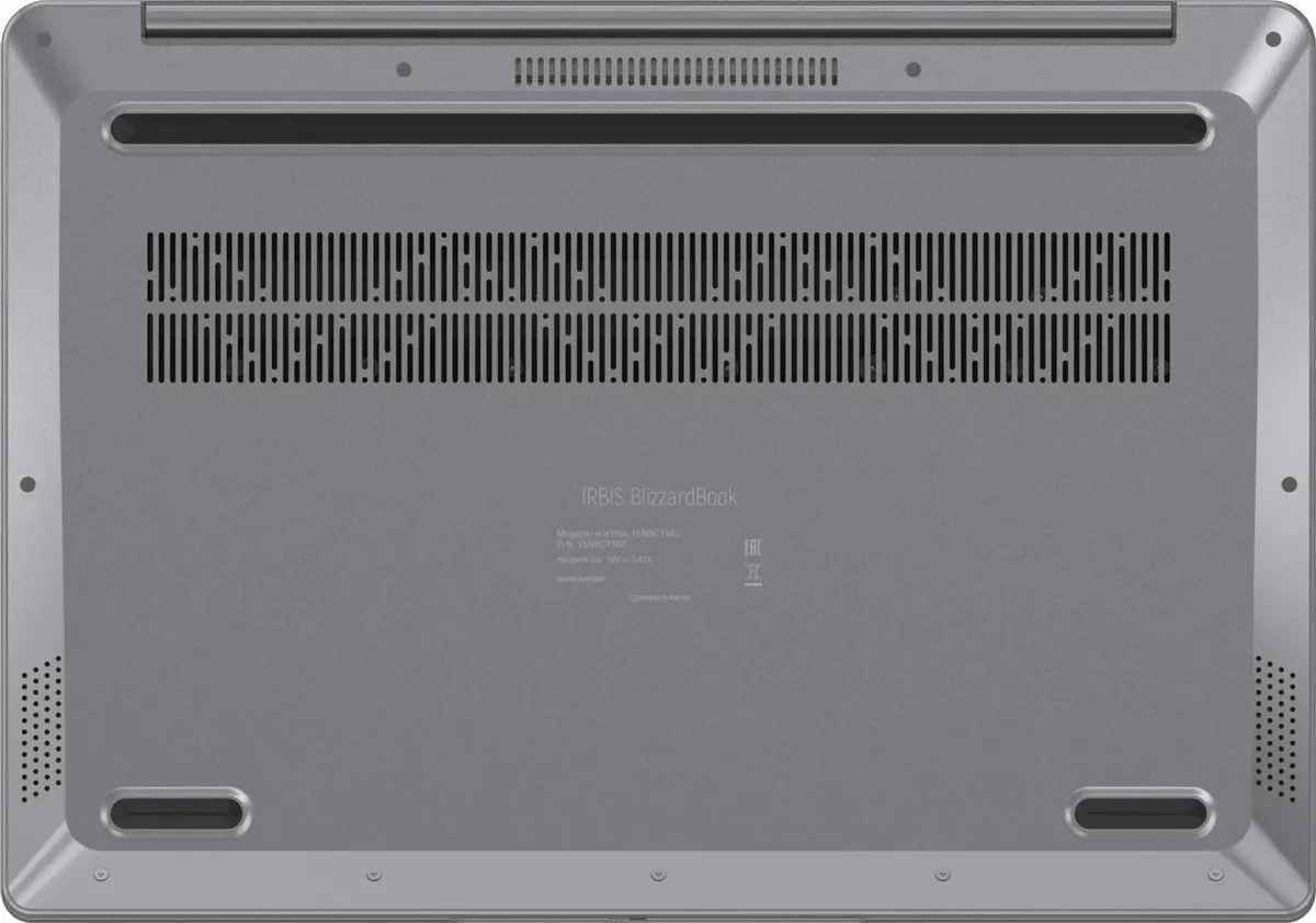 Ноутбук IRBIS Blizzard 16NBC1502 15.9", IPS, AMD Ryzen 5 5625U 2.3ГГц, 6-ядерный, 16ГБ DDR4, 512ГБ SSD, AMD Radeon Graphics, Windows 11 Pro, серый