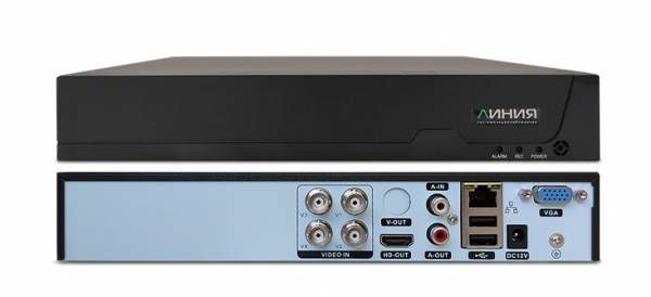 Мультиформатный видеорегистратор Линия XVR 4N H265-N для аналоговых и IP-видеокамер