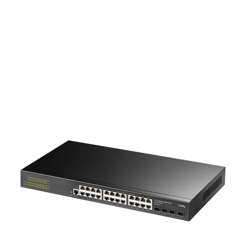 Управляемый гигабитный коммутатор CUDY GS2024S2 24-GbE 4-SFP L2