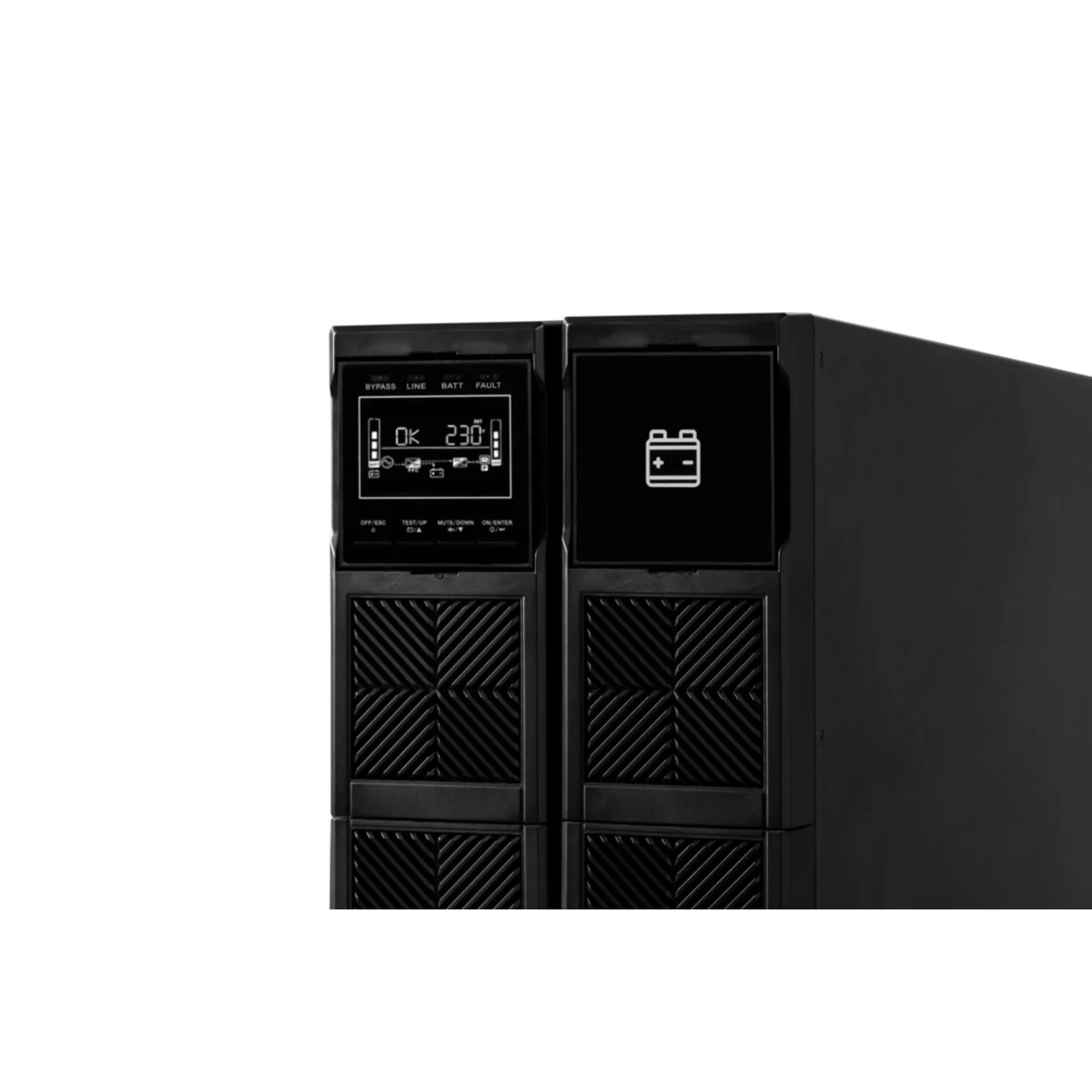 Источник бесперебойного питания Smart-Save Online SRV Systeme Electric 6000 ВА, конвертируемый форм-фактор 4U, 230 В, 1:1, клеммный вход/выход, SmartS