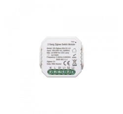 Двухканальный релейный ZigBee модуль QS-Zigbee-S04-2C-LN