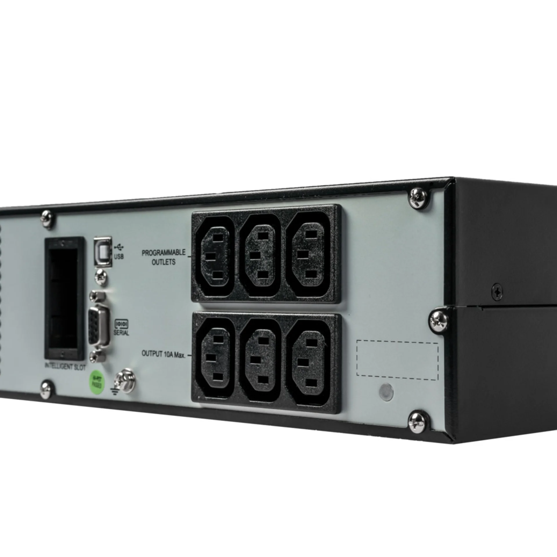 Источник бесперебойного питания Systeme Electric Smart-Save Online SRV 1000 ВА, конвертируемый форм-фактор 2U, 230 В, 6 розеток IEC C13, SmartSlot