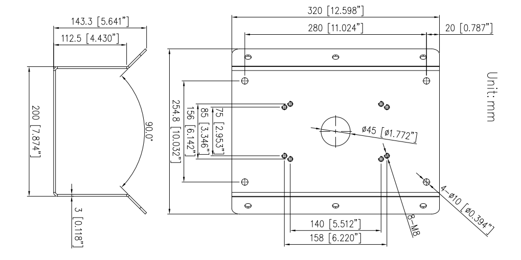 Угловой кронштейн Айпи Плюс BS0358