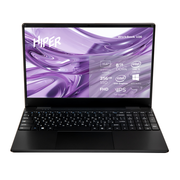  Ноутбук HIPER WORKBOOK U26-15FII5124R8S2WPG Intel Core i5/8ГБ/256ГБ/15,6