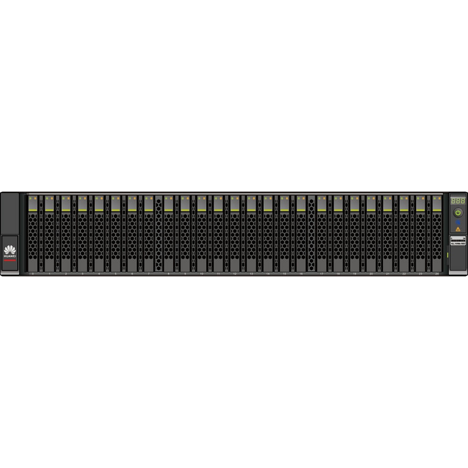 Система хранения данных Huawei OceanStor Dorado 3000 V6, 8x1GE, 8x10G SFP+, 4x100G RDMA QSFP28, 25xNVMe SSD, 128Gb Cache