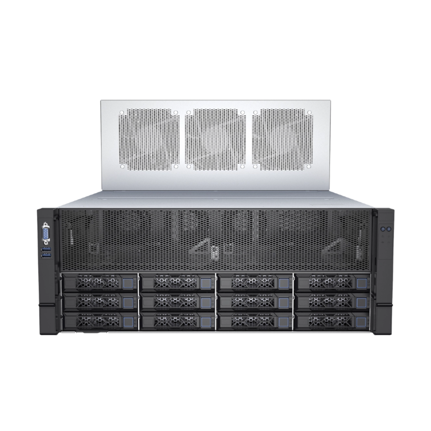 Серверная платформа SNR-SR8416LSG, 8U, Scalable Gen4,5, DDR5, 12xHDD, 16GPU, резервируемый БП