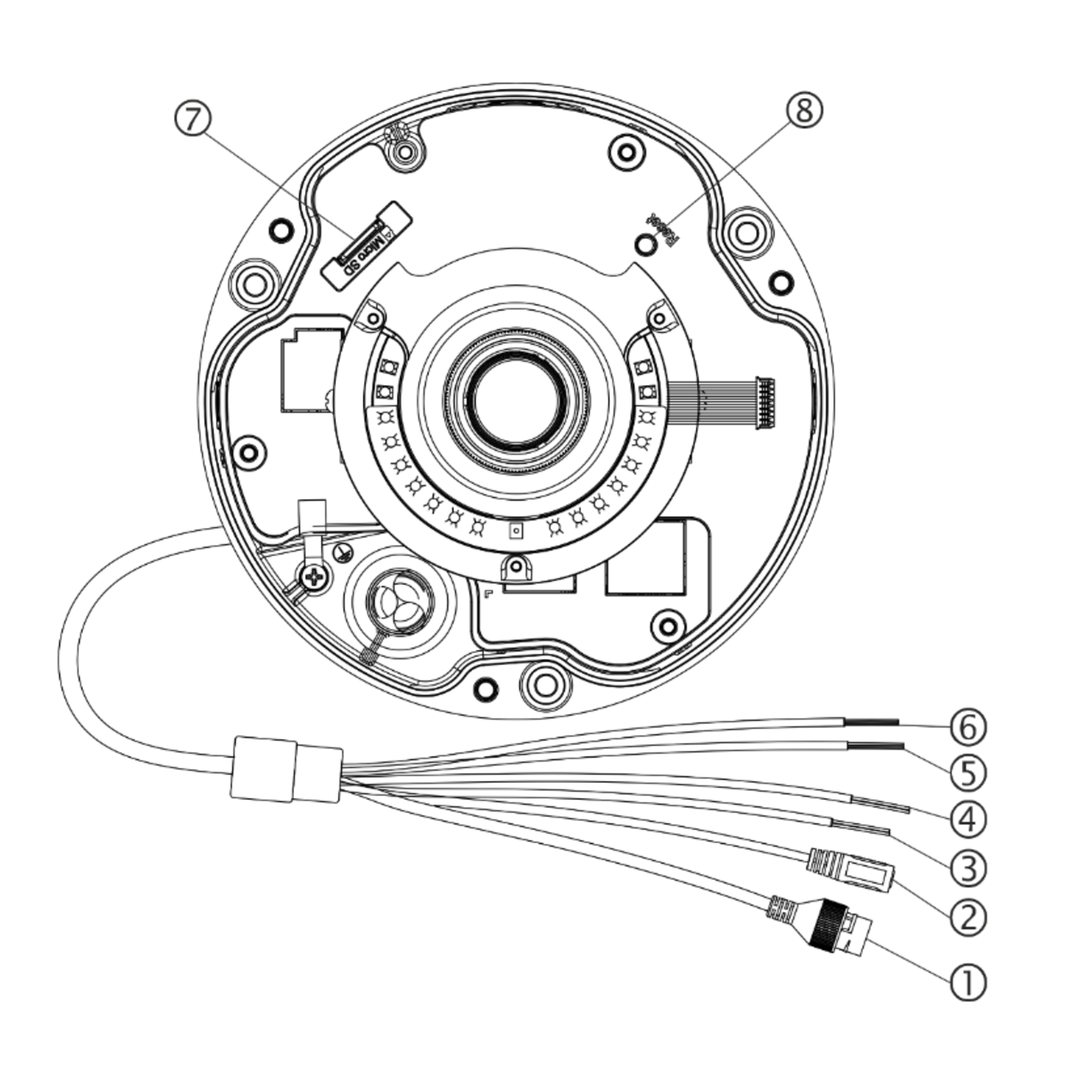 IP камера OMNY PRO M2L2F 27135 купольная 2Мп (1920×1080) 30к/с, 2.7-13.5мм мотор, F1.6, EasyMic, аудиовых., встр.микр., динамик, 802.3af A/B, 12±1В DC