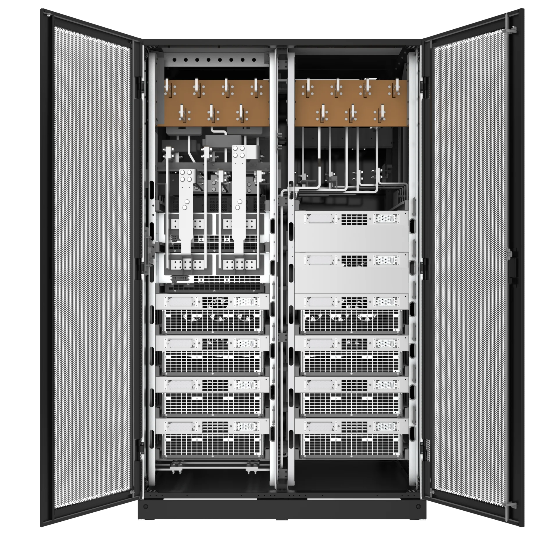 Шасси модульного источника бесперебойного питания он-лайн SNR серии SM 800кВА (8 слотов для силовых модулей 100кВА), 3ф:3ф, 10.4"LCD, IP20