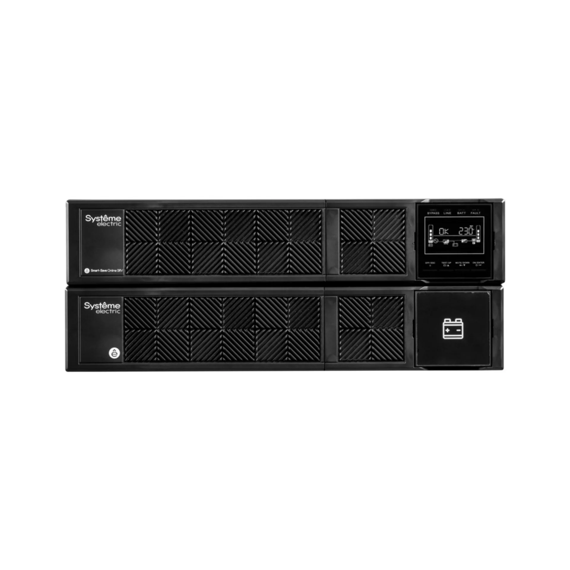 Источник бесперебойного питания Smart-Save Online SRV Systeme Electric 6000 ВА, конвертируемый форм-фактор 4U, 230 В, 1:1, клеммный вход/выход, SmartS