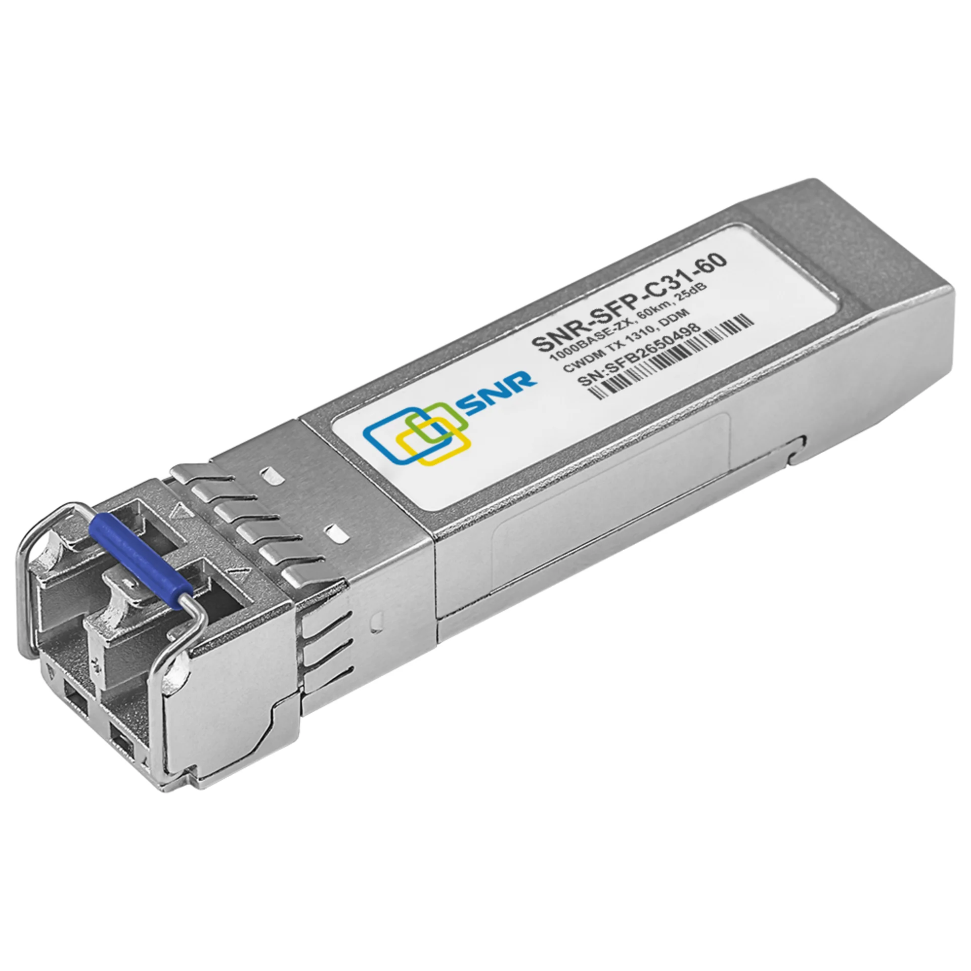 Модуль SFP CWDM оптический, дальность до 60км (25dB), 1310нм