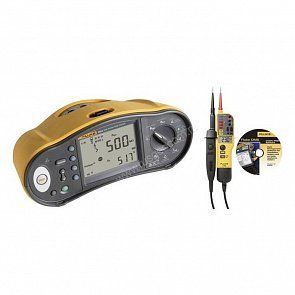 Комплект Fluke 1663 SCH-TPL KIT/F - тестер электроустановок, тестер напряжения и интерфейсный кабель Комплект Fluke 1663 SCH-TPL KIT/F - тестер электроустановок, тестер напряжения и интерфейсный кабель