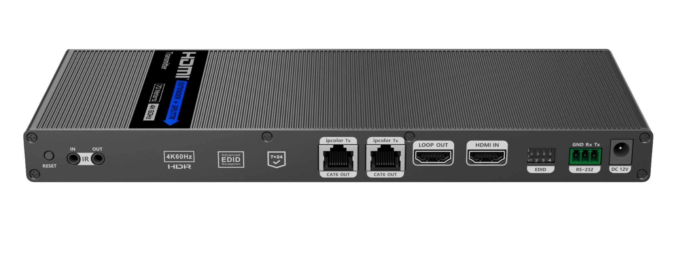 Удлинитель-разветвитель Lenkeng LKV822 1×2 HDMI по витой паре, 4K, до 70 м