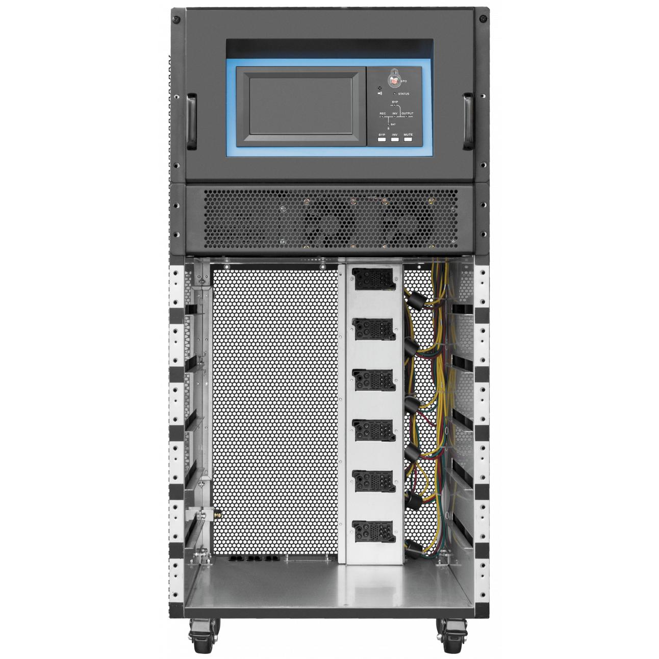 Система бесперебойного питания 090 кВА/90 кВт серии CМ, 6 силовых модулей 15 кВА/15 кВт,   (SNR-UPS-ONT-090-15CMX33-KIT)