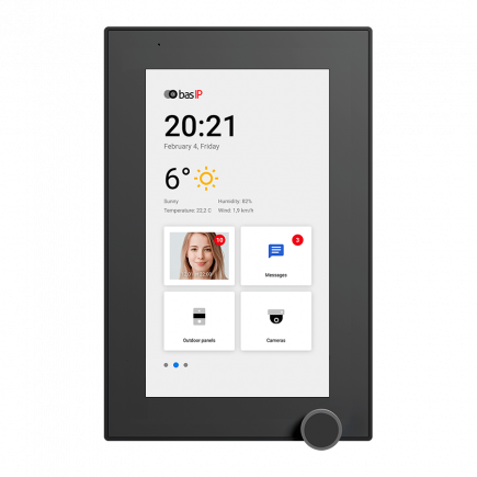 IP видеодомофон BAS-IP AZ-07L WHITE / BLACK