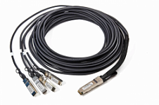 DAC пассивный медный 100G QSFP28 <=> 4xSFP25G , 5м