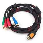 RGB + Аудио MyTurn плоский кабель, длина 4.8 метра AMX CBL-RGB+A-FL2-16