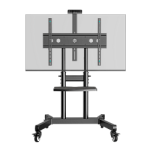 Мобильная стойка для ТВ ONKRON 50"-90", макс 100 кг, наклонная, чёрная TS1891