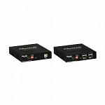 Передатчик-энкодер DVI, USB2.0 и KVM over IP, сжатие JPEG2000, с PoE MuxLab 500771-TX