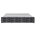 Система хранения данных Infortrend EonStor DS 1000 G3 2U, 12x3.5", 2xCtrl. 8GB total (2x4GB), 2x12G SAS, 2xHost Board, 2xPSU, 2xSup.Cap, Rails