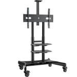 Мобильная стойка для ТВ ONKRON 50"-86", макс 105.9 кг, чёрная TS1881