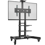 Мобильная стойка для ТВ и профессиональных дисплеев ONKRON 40"-70", макс 60.5 кг, чёрная TS1552