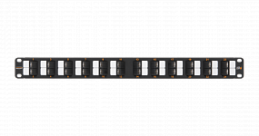 Коммутационная панель NIKOMAX 19" NMC-RP24UE2-AN-1U-BK, 1U