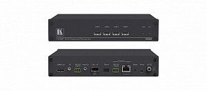 Приемник сигнала HDMI и RS-232 по волоконно-оптическому кабелю для модулей SFP. Для работы требуются модули OSP-MM1 или OSP-SM10; поддержка 4К60 4:4:4 Kramer Electronics 676R