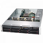 Платформа Supermicro 2U SYS-5029P-WTR, один процессор Inte l Xeon Scalable, DDR4, 8x3,5" HDD SATA, 2x10Gb Base-T