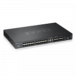 Коммутатор ZYXEL XGS4600-32F L3 Managed Switch, 24 port Gig SFP, 4 dual pers.  and 4x 10G SFP+, stackable, dual PSU